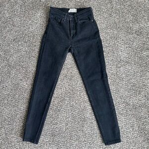 Everlane Black High Rise Skinny Jeans Size 25 Regular